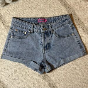 Edikted Light Blue Jean Shorts. Size XS. So dang cute!!